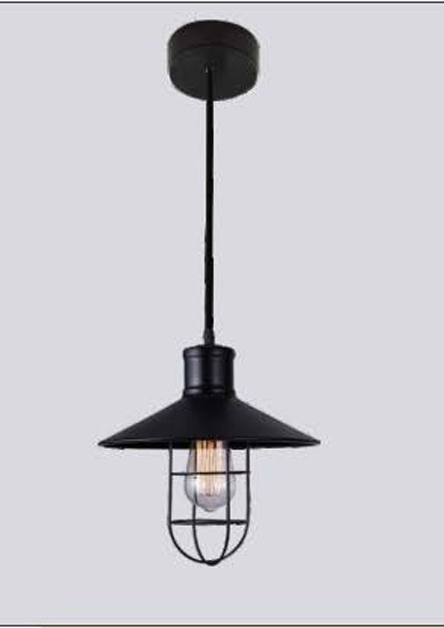 Beyond Lights - Black Cage Pendant- GL